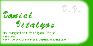 daniel vitalyos business card