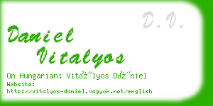 daniel vitalyos business card